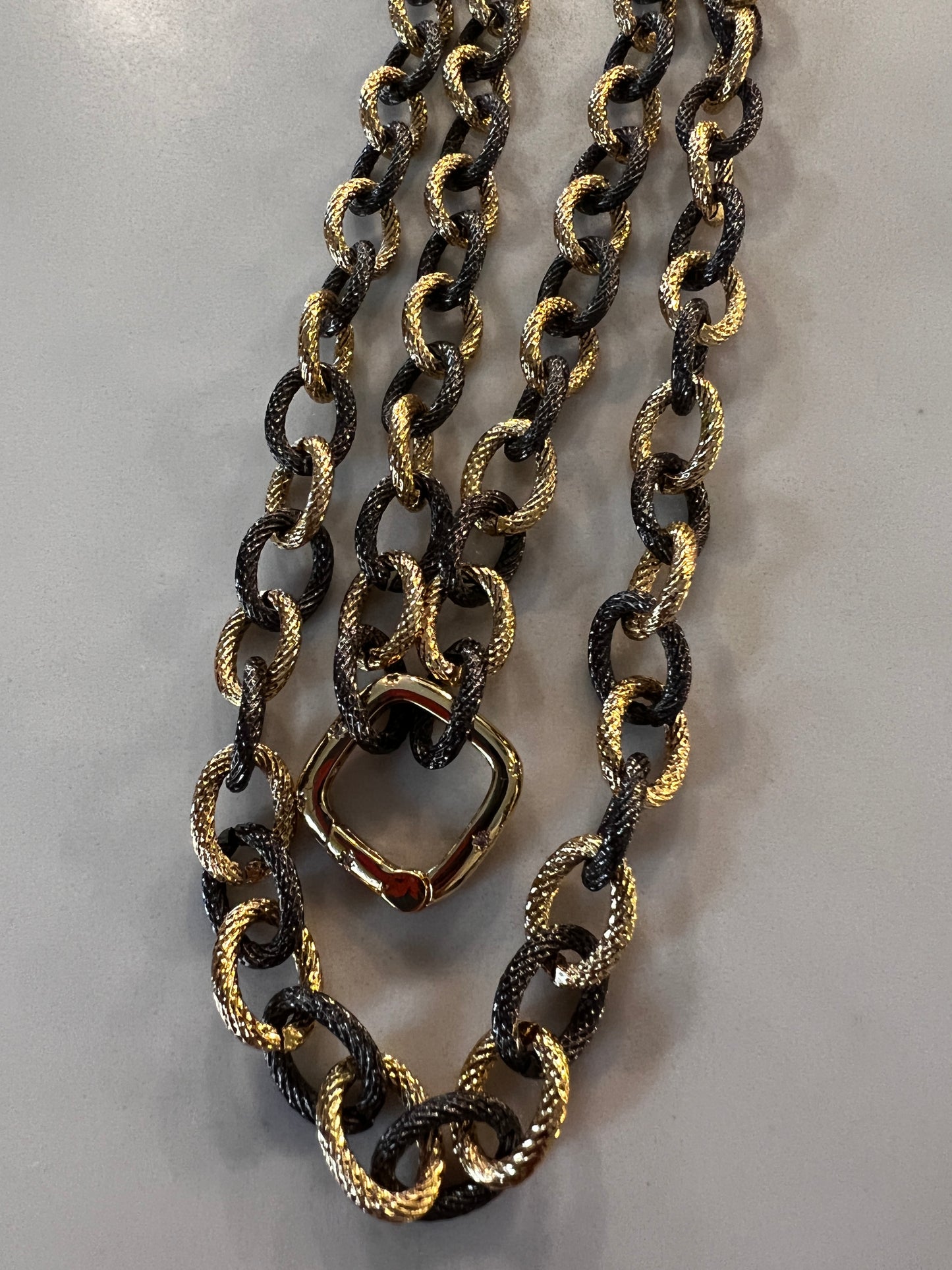 Black Gold Chain Necklace
