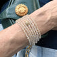 Crystal Hand Beaded Elastic Bracelets
