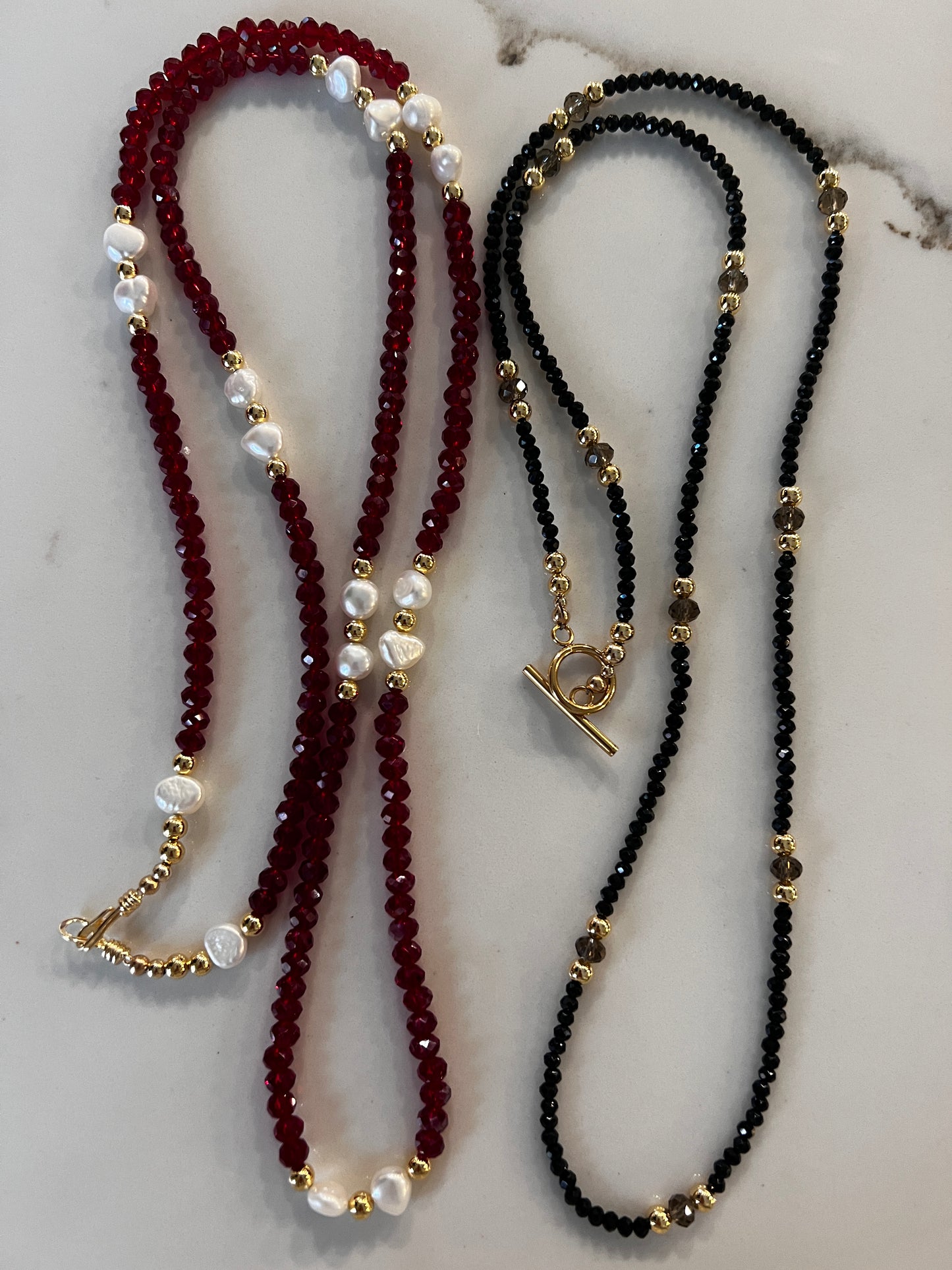 Crystal Hand Beaded Necklaces