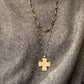 Triple Black Gold Link Necklace