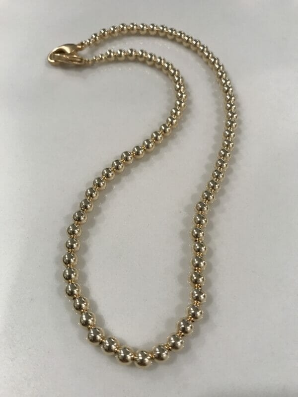 Gold Filled Bead Necklace