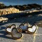 Mother Of Pearl Gold Heart Earrings