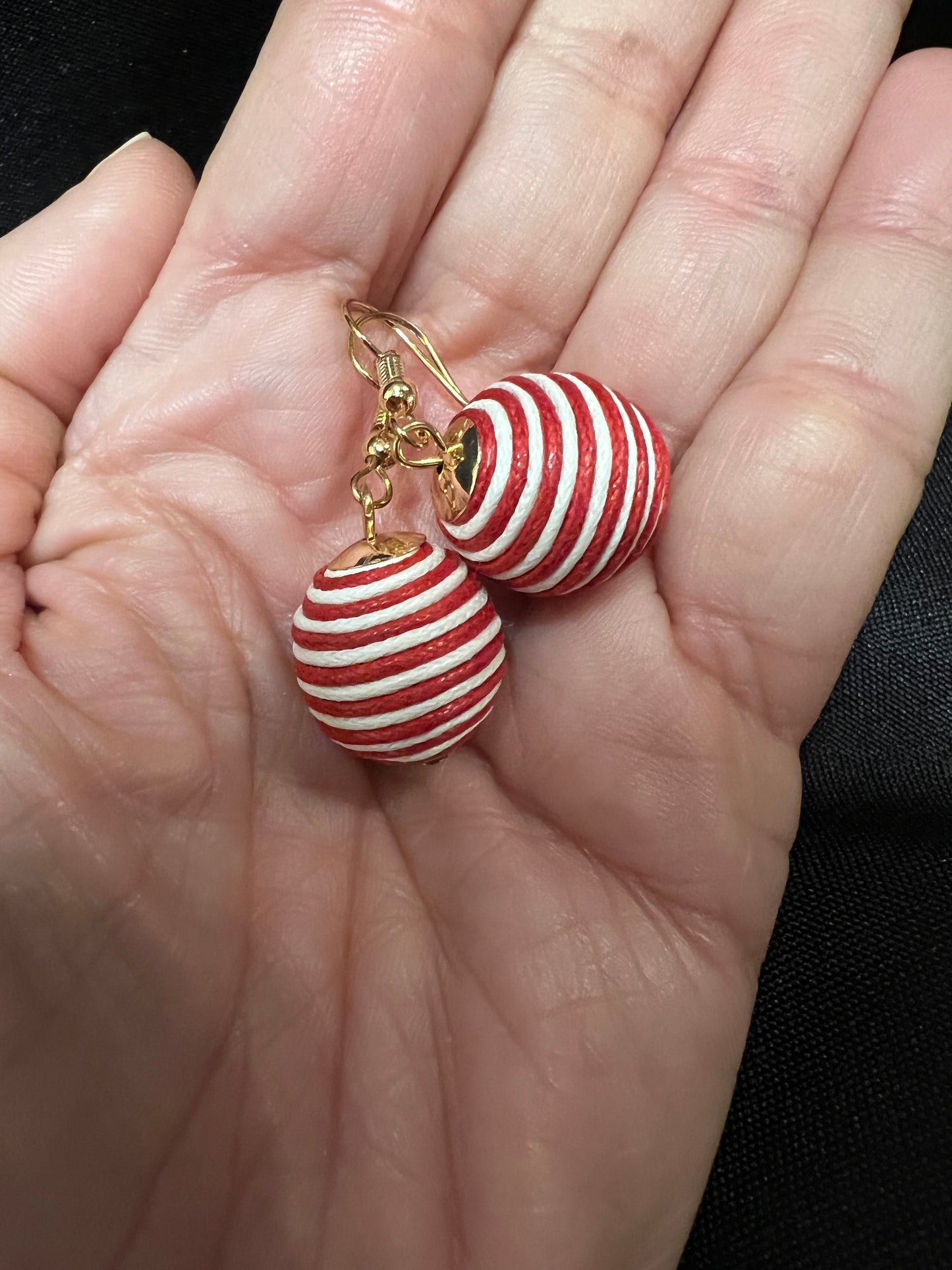 Red Ball Earrings