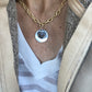 Mother Of Pearl Pendant Necklace
