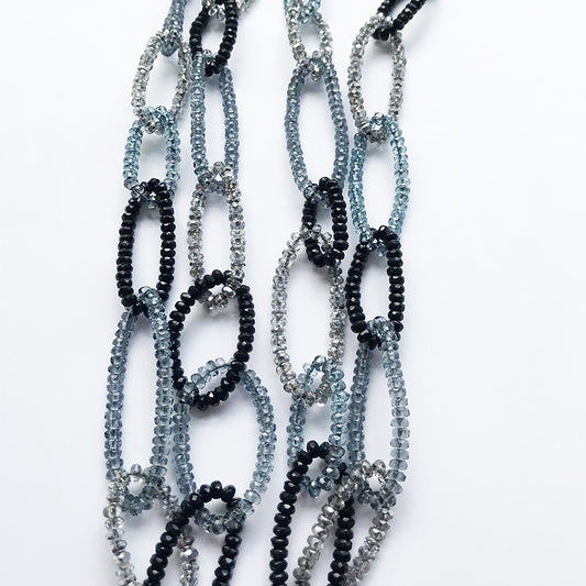 Chic Chain Link Beaded Necklace