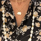 Pearl Gold Hand Beaded Necklace