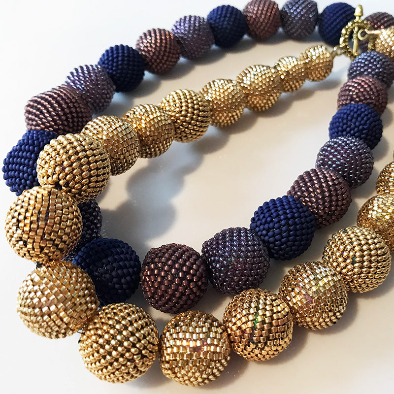Hand Beaded Ball Necklaces – R and D Beads