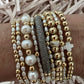 Diamond Gold Fill Bead Bracelet