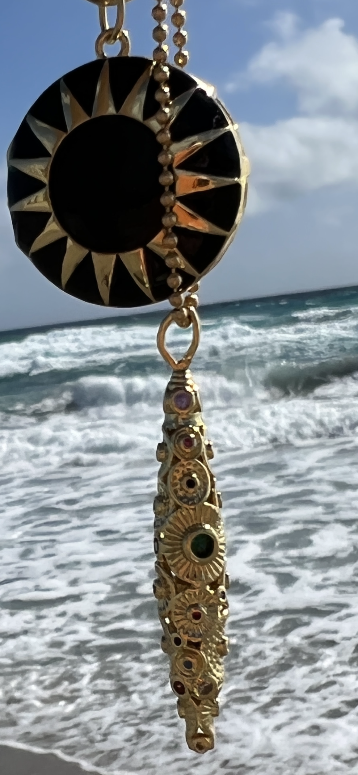 Enamel Locket Necklace