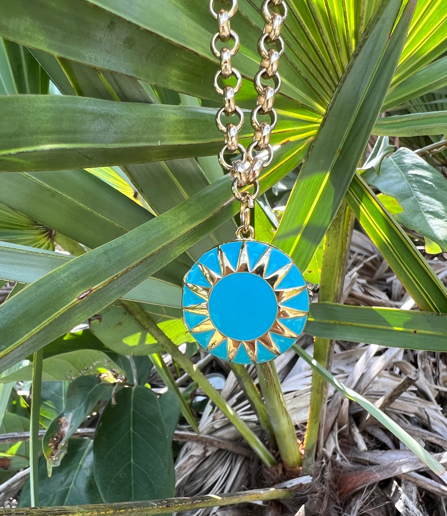 Enamel Locket Necklace