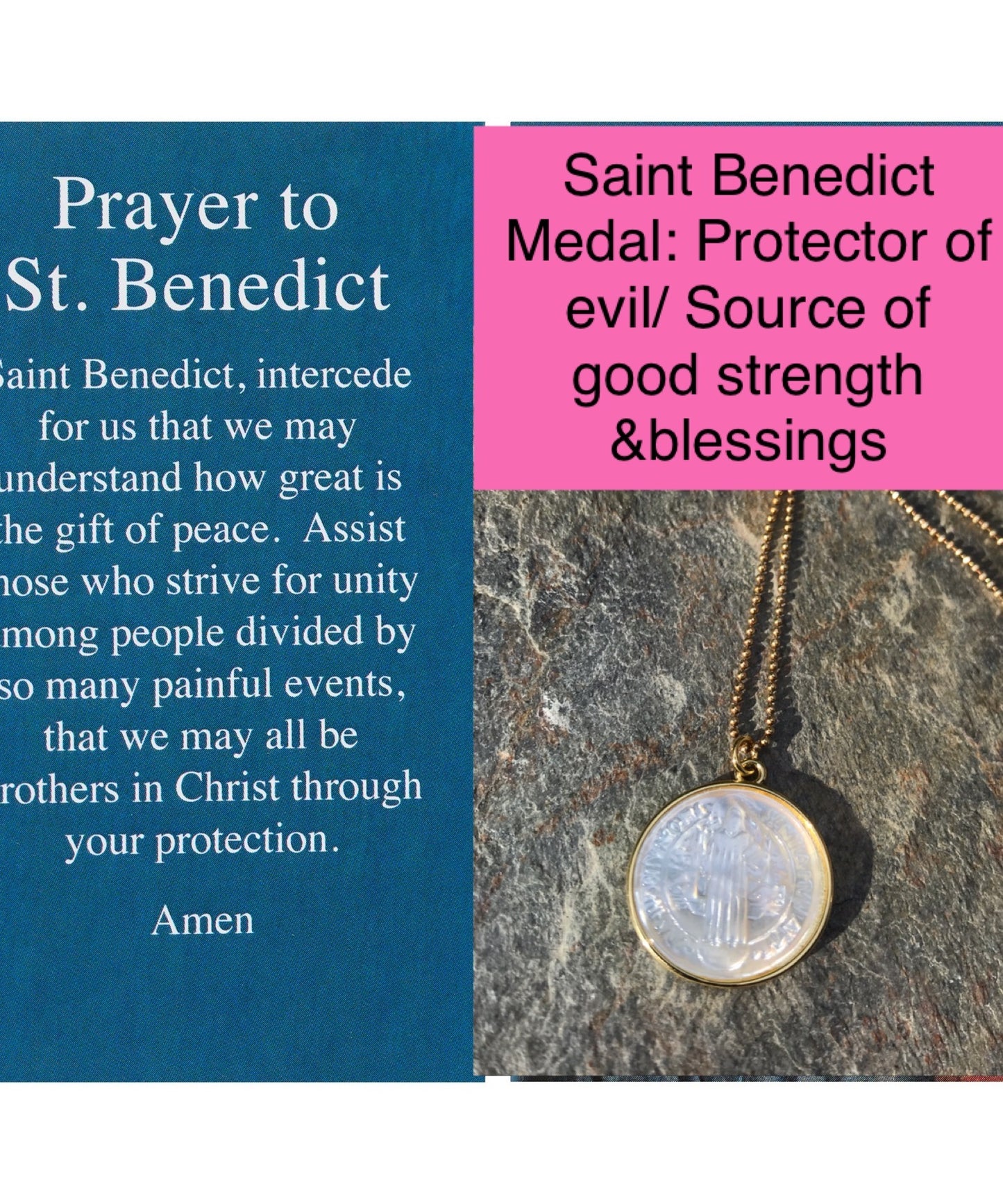 St. Benedict Pendant Necklace