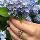 Gold Rainbow Elastic Rings