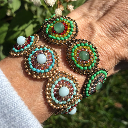 Small Circle Multi Color Bracelet