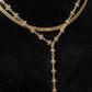 Y Gold Fill CZ Chain Necklace