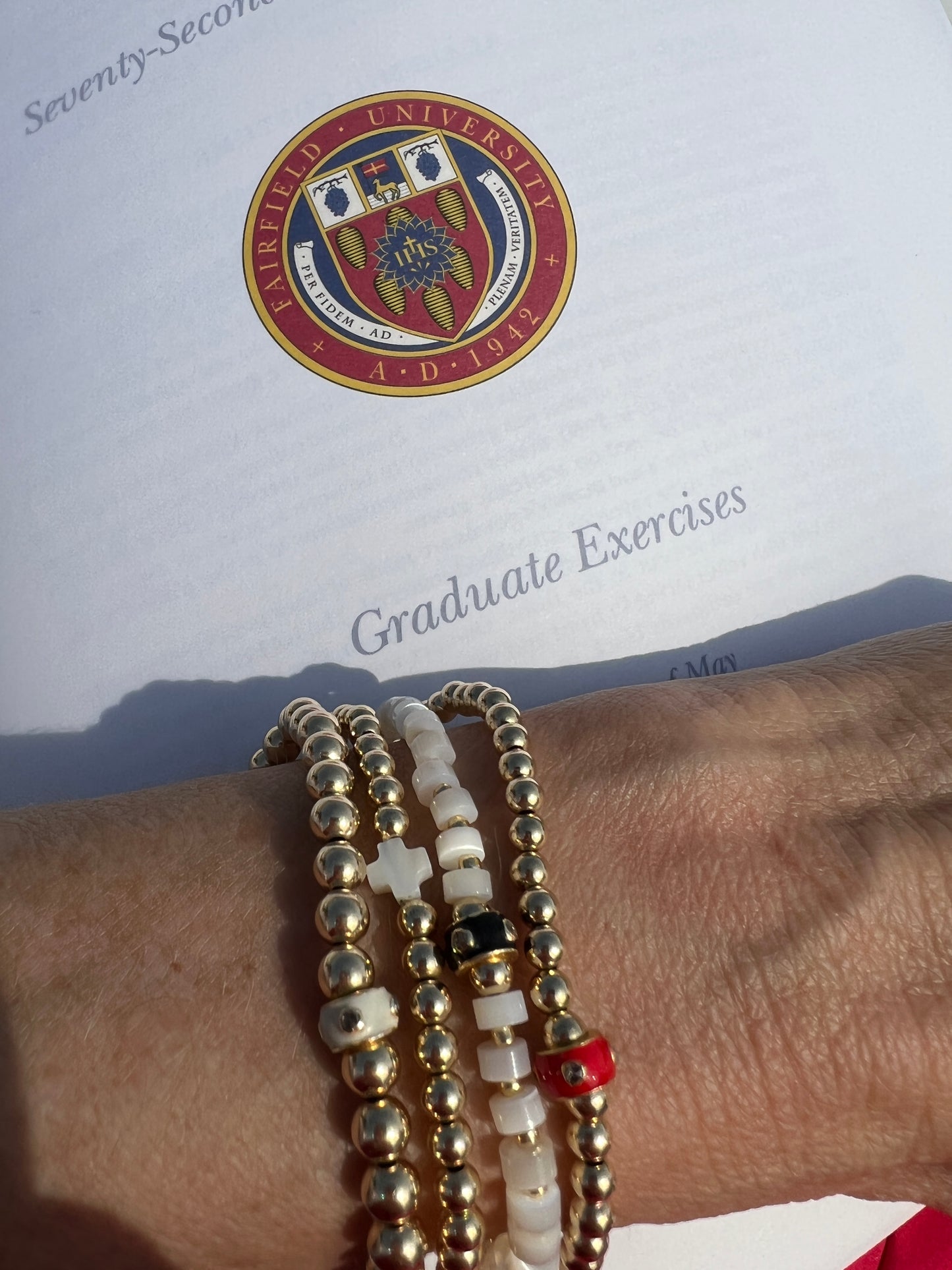 Diamond Enamel Bead Bracelets/Necklace