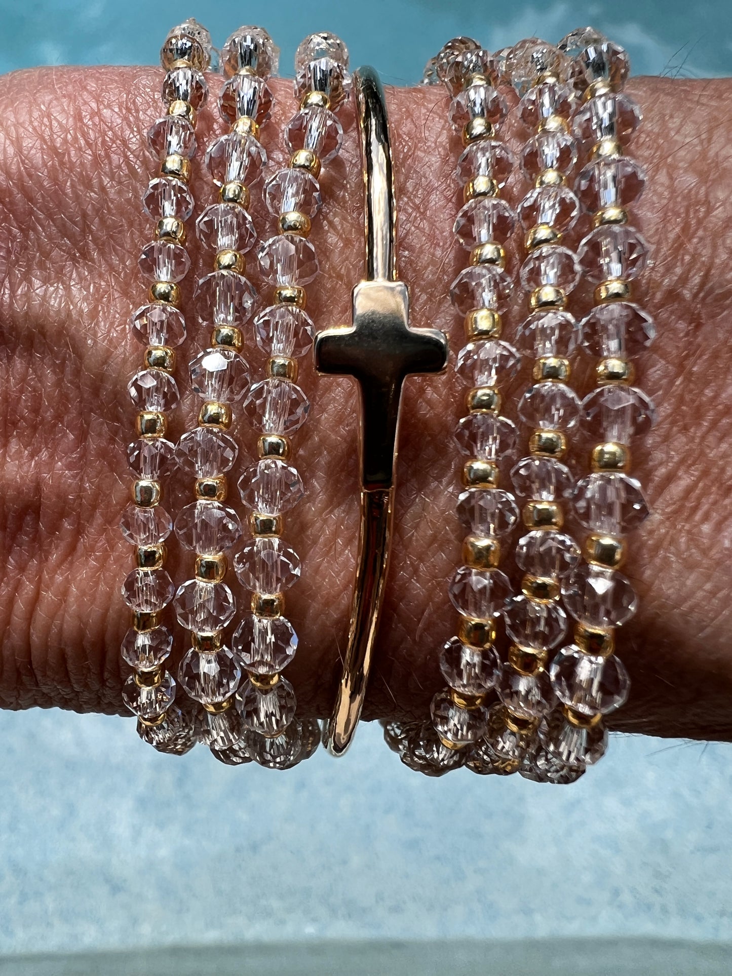 Gold Fill Cross Bracelet