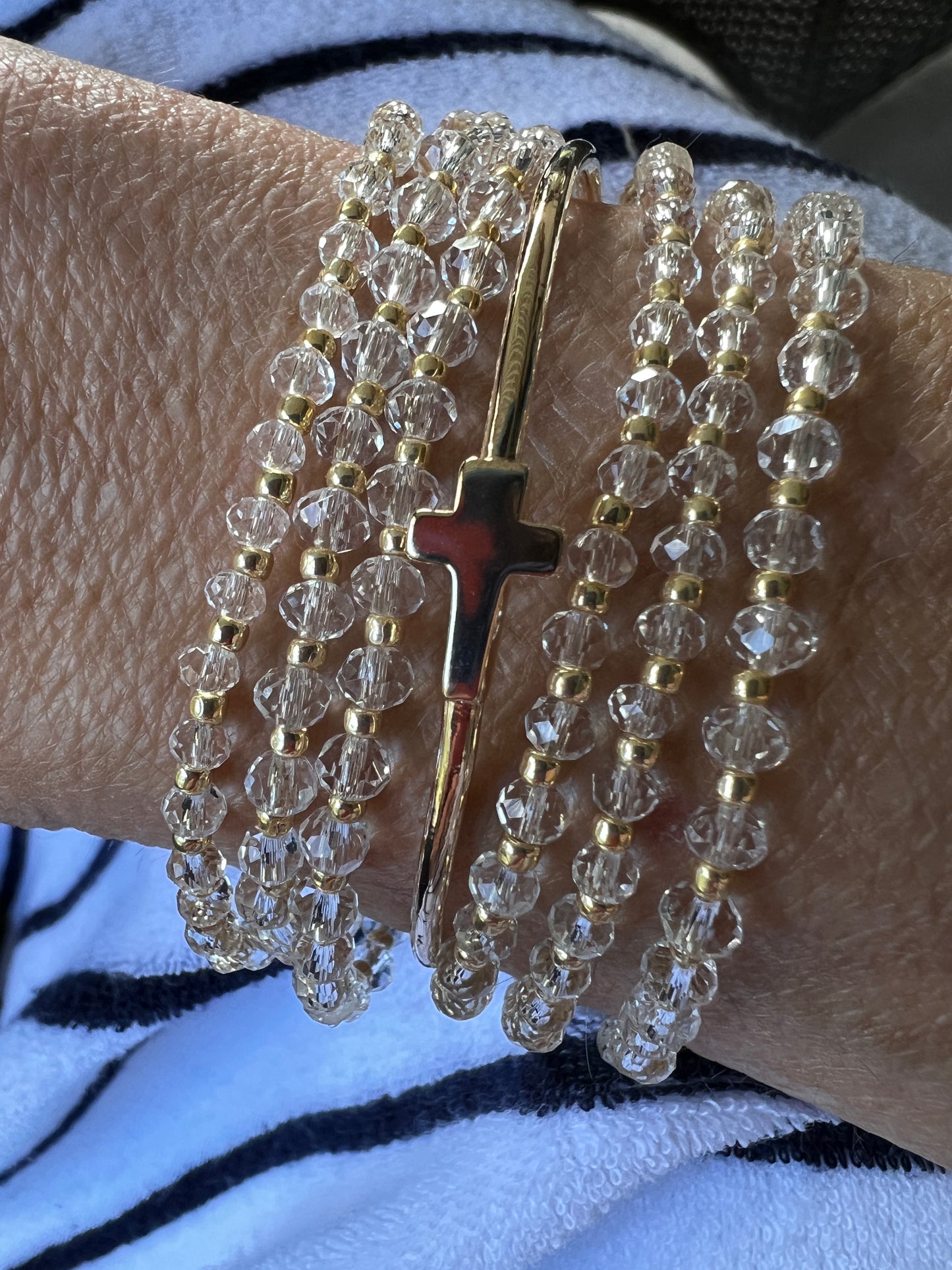 Gold Fill Cross Bracelet