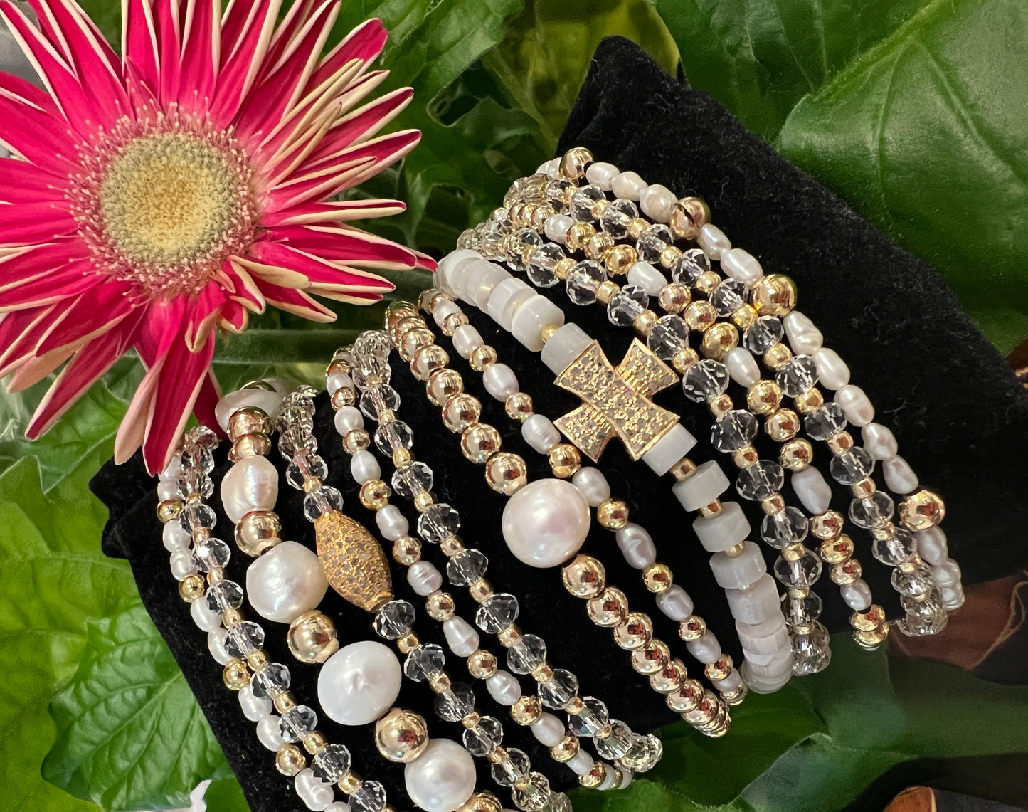 Pearl Gold Fill Bracelets