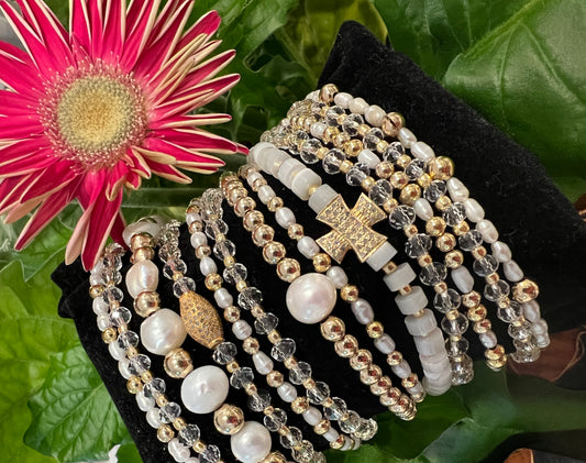 Pearl Gold Fill Bracelets