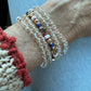 Crystal Hand Beaded Elastic Bracelets