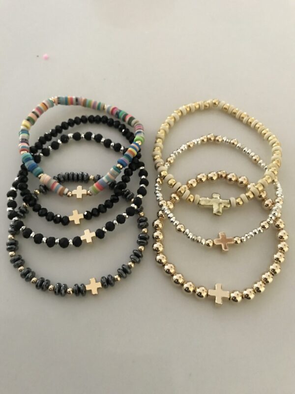 Cross Hand Beaded Bracelets