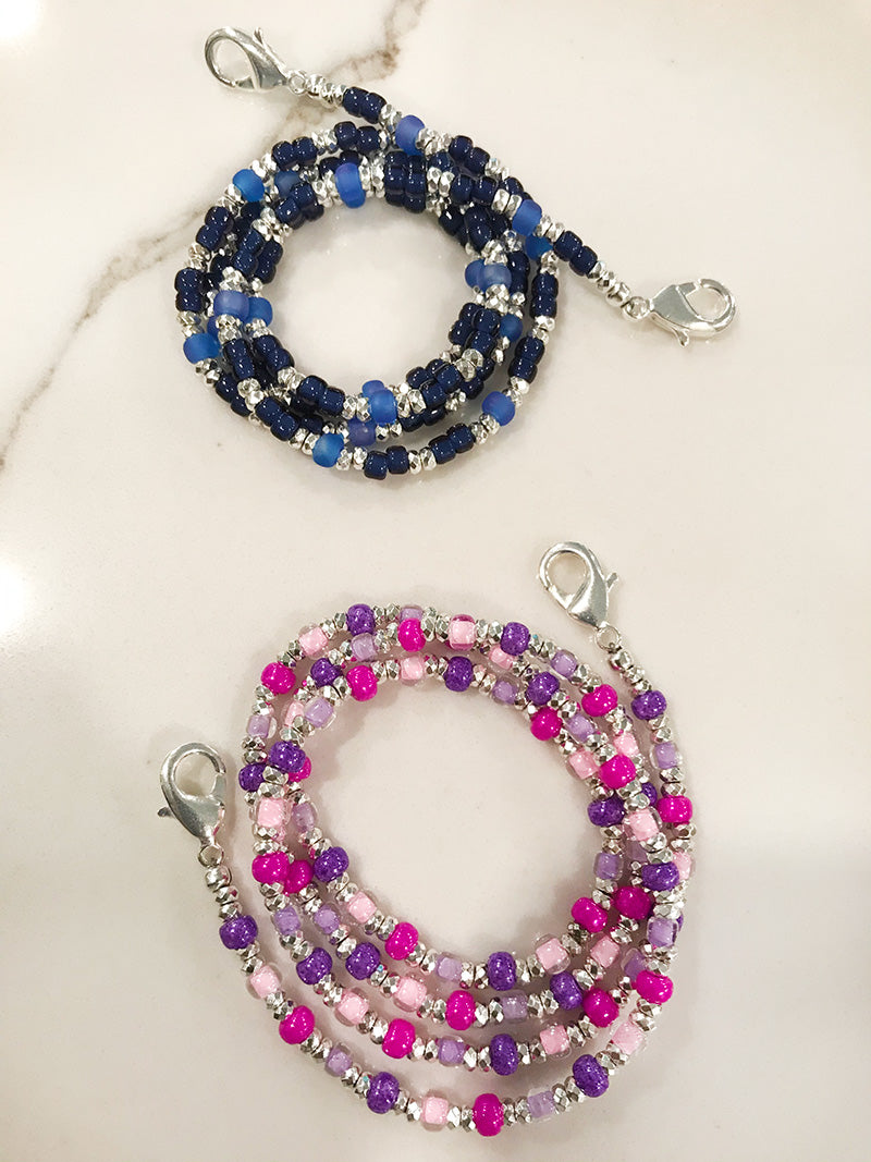 Colorful Hand Beaded Face Mask Chains