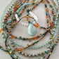 Opal Pendant Beaded Necklace