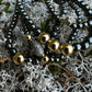 Black Gold Bead Bracelets