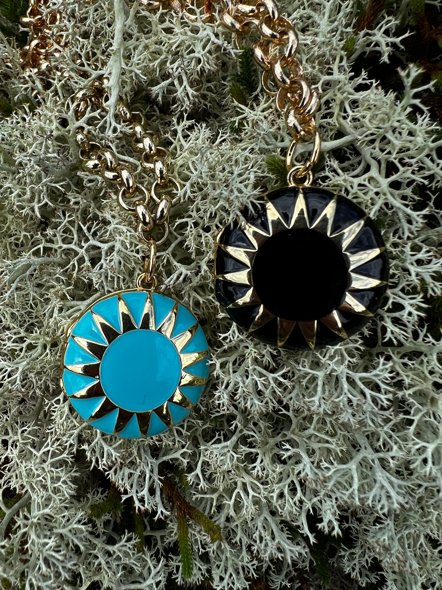 Enamel Locket Necklace