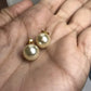 Pierced Pearl Earrings