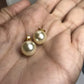 Pierced Pearl Earrings