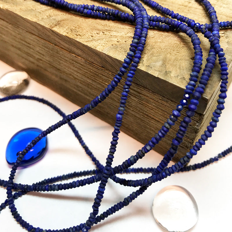 Lapis Hand Beaded Necklaces