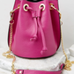 Bucket Bag Leather or Faux Fur