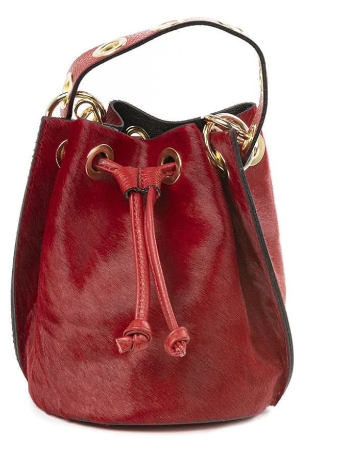 Bucket Bag Leather or Faux Fur