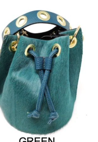 Bucket Bag Leather or Faux Fur