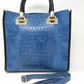 Large Faux Fur Leather Bag