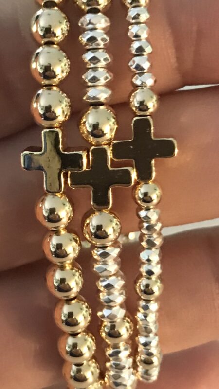 Cross Hand Beaded Bracelets